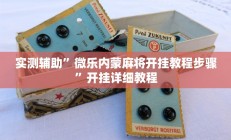 实测辅助”微乐内蒙麻将开挂教程步骤”开挂详细教程