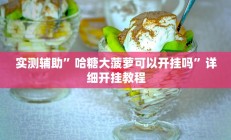 实测辅助”哈糖大菠萝可以开挂吗”详细开挂教程
