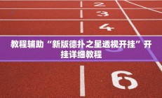 教程辅助“新版德扑之星透视开挂”开挂详细教程