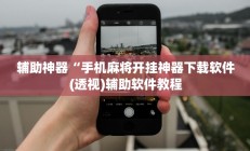 辅助神器“手机麻将开挂神器下载软件(透视)辅助软件教程