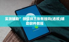 实测辅助”趣玩贵州麻将用挂开挂软件(透视)辅助软件教程