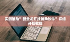 实测辅助”新金龙开挂辅助软件”详细开挂教程