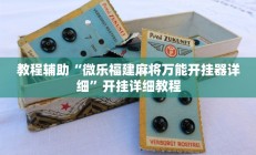 教程辅助“微乐福建麻将万能开挂器详细”开挂详细教程