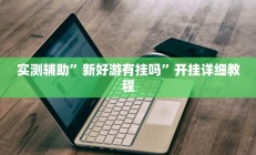 实测辅助”新好游有挂吗”开挂详细教程
