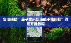 实测辅助”茄子娱乐到底能不能用挂”详细开挂教程