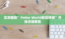 实测辅助”PoKer World助赢神器”开挂详细教程