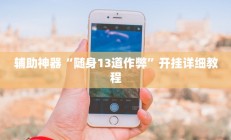 辅助神器“随身13道作弊”开挂详细教程