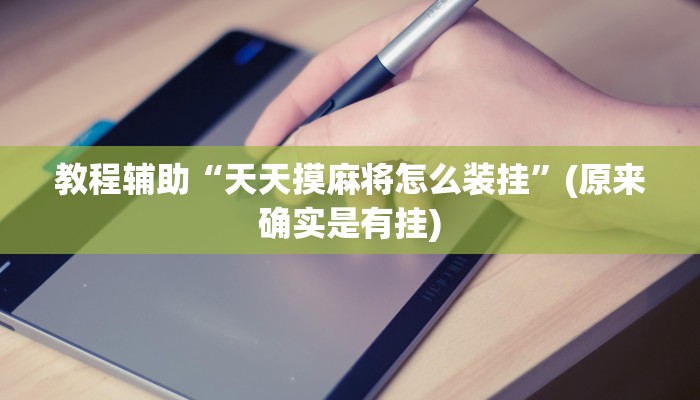 教程辅助“天天摸麻将怎么装挂”(原来确实是有挂)