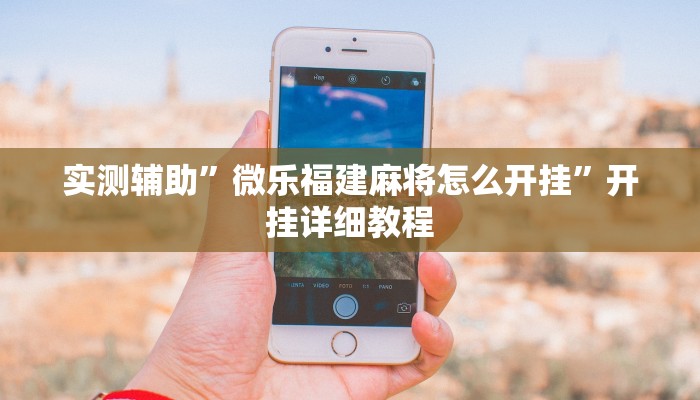 实测辅助”微乐福建麻将怎么开挂”开挂详细教程