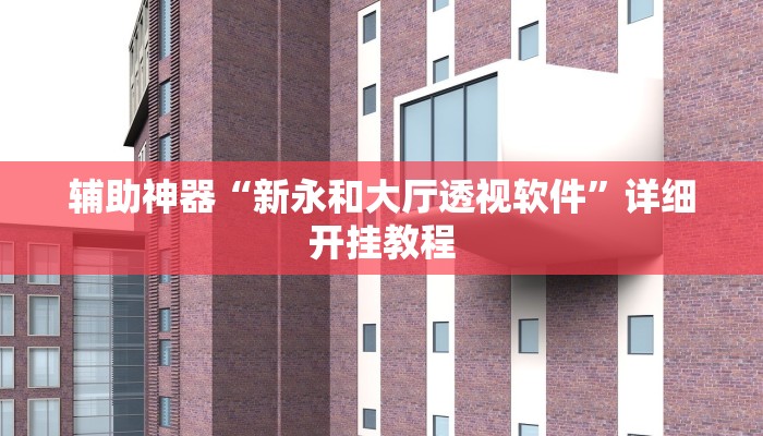 辅助神器“新永和大厅透视软件”详细开挂教程