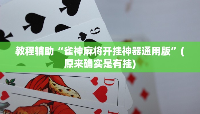 辅助神器“掌酷十三张免费开挂神器下载安装”详细开挂教程
