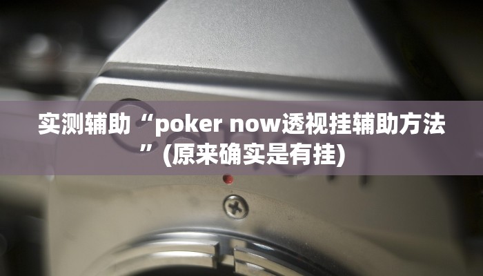 实测辅助“poker now透视挂辅助方法”(原来确实是有挂)