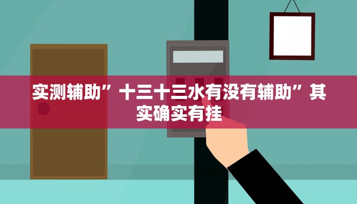 实测辅助”十三十三水有没有辅助”其实确实有挂