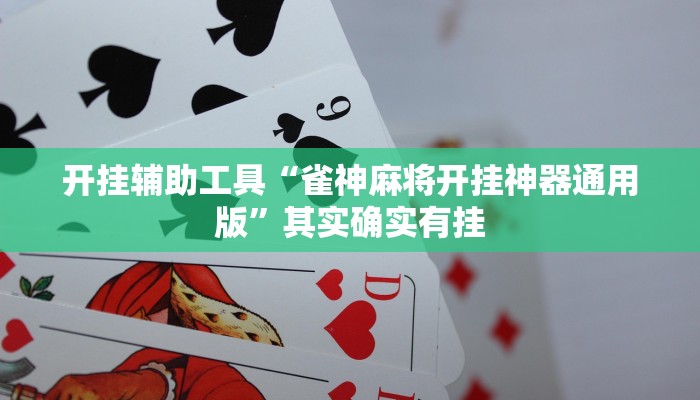 开挂辅助工具“雀神麻将开挂神器通用版”其实确实有挂