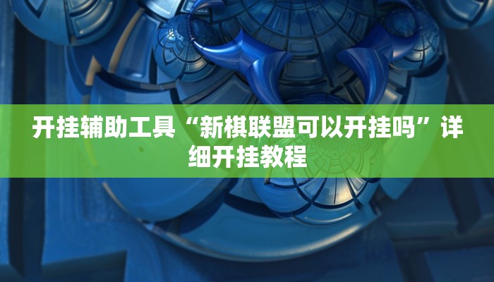 开挂辅助工具“新棋联盟可以开挂吗”详细开挂教程