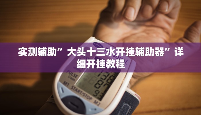 实测辅助”大头十三水开挂辅助器”详细开挂教程