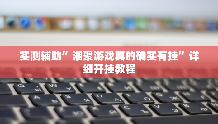 实测辅助”湘聚游戏真的确实有挂”详细开挂教程