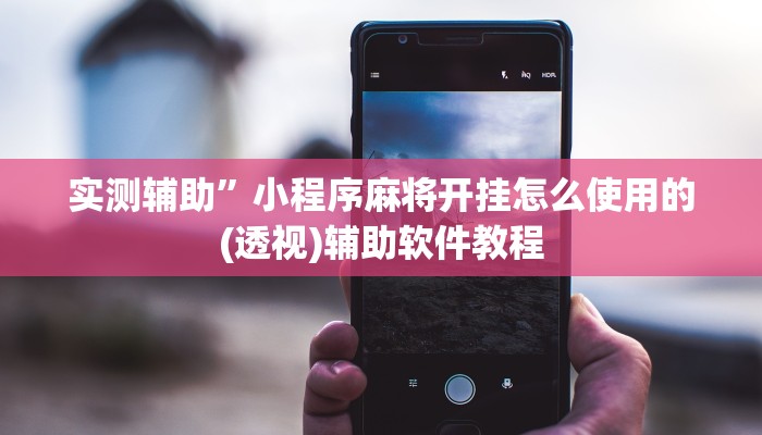 实测辅助”小程序麻将开挂怎么使用的(透视)辅助软件教程
