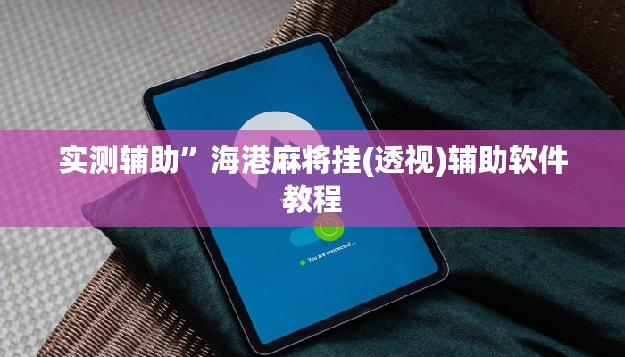 实测辅助”海港麻将挂(透视)辅助软件教程