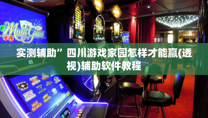 实测辅助”四川游戏家园怎样才能赢(透视)辅助软件教程