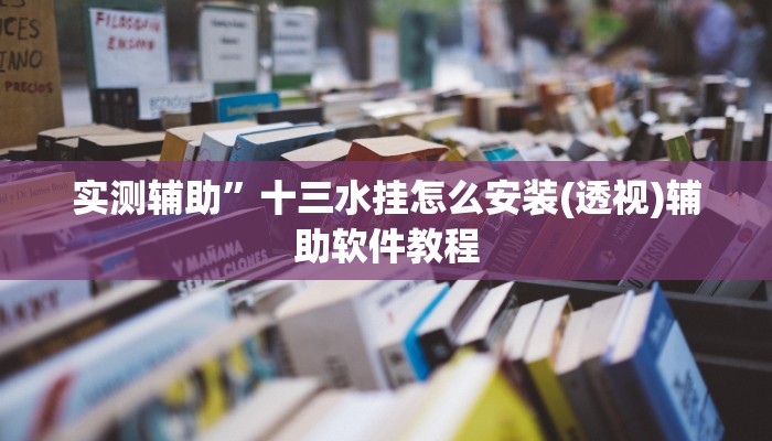 实测辅助”十三水挂怎么安装(透视)辅助软件教程