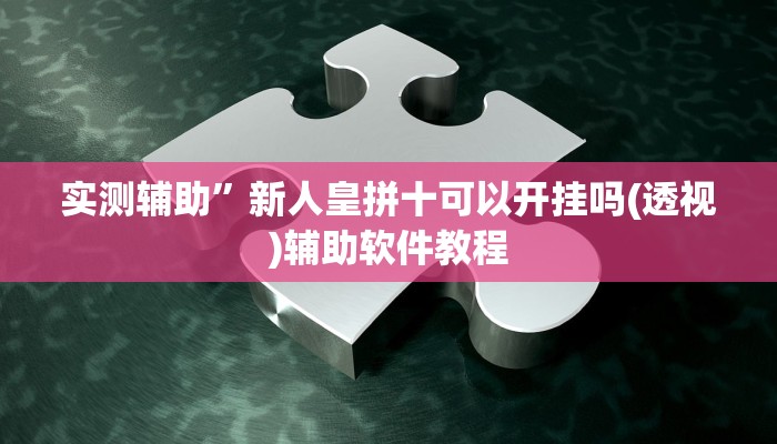 实测辅助”新人皇拼十可以开挂吗(透视)辅助软件教程