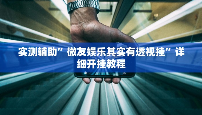 实测辅助”微友娱乐其实有透视挂”详细开挂教程