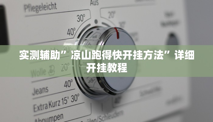 实测辅助”凉山跑得快开挂方法”详细开挂教程