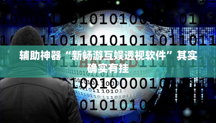 辅助神器“新畅游互娱透视软件”其实确实有挂