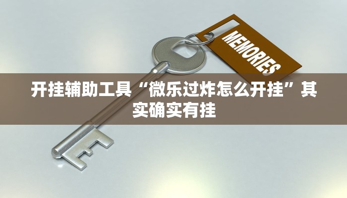 开挂辅助工具“微乐过炸怎么开挂”其实确实有挂
