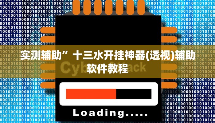 实测辅助”十三水开挂神器(透视)辅助软件教程