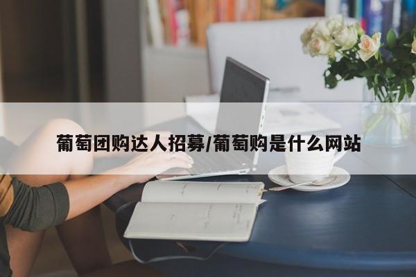 葡萄团购达人招募/葡萄购是什么网站
